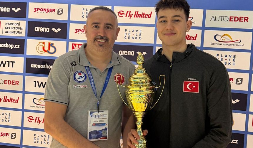 Denizlili yüzücü Ahmet Mete tarih yazdı