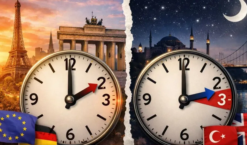 Avrupa 'yaz saatine' geçti: Birçok ülke ile Türkiye arasındaki saat farkı 1'e düştü