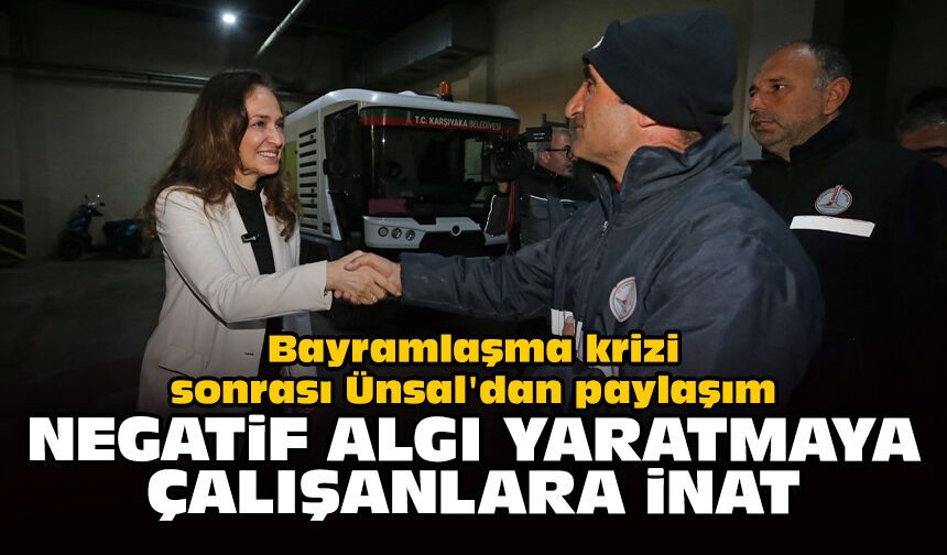 Bayramlaşma krizi sonrası Ünsal'dan paylaşım: "Negatif algı yaratmaya çalışanlara inat"