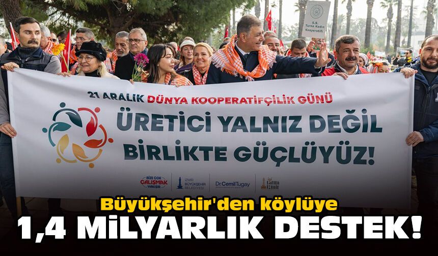Büyükşehir'den köylüye 1,4 milyarlık destek!