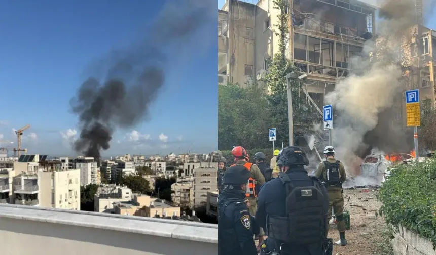 İran’dan Tel Aviv’e füze saldırısı: Çok sayıda nokta vuruldu