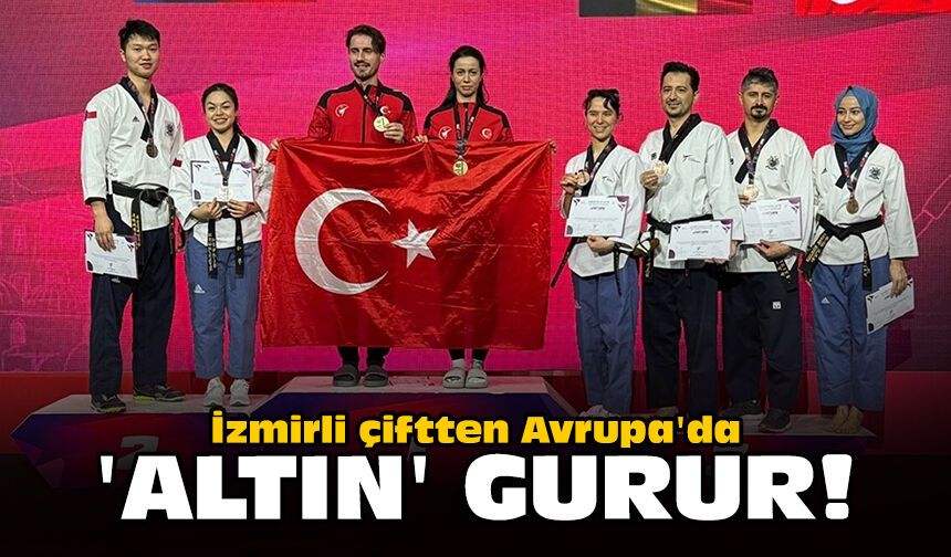 İzmirli çiftten Avrupa'da 'altın' gurur!