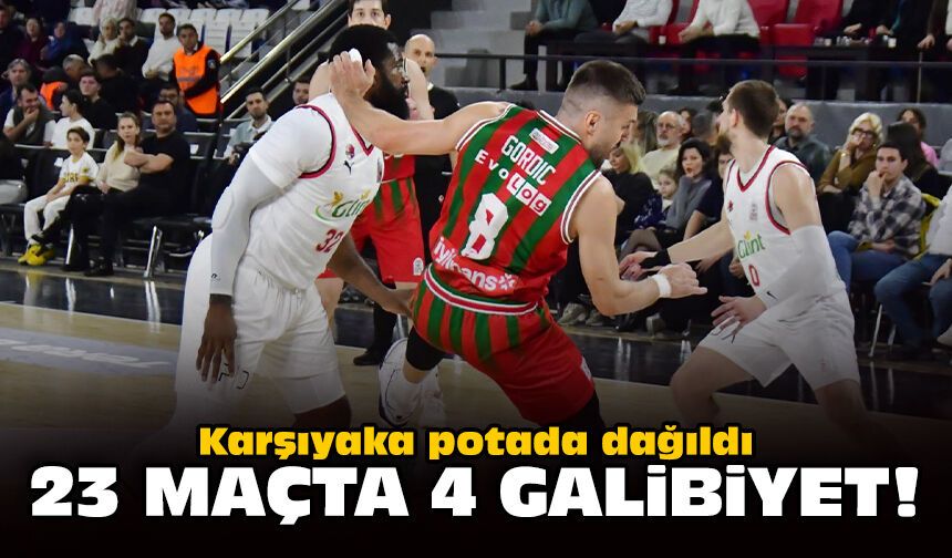Karşıyaka potada dağıldı: 23 maçta 4 galibiyet!