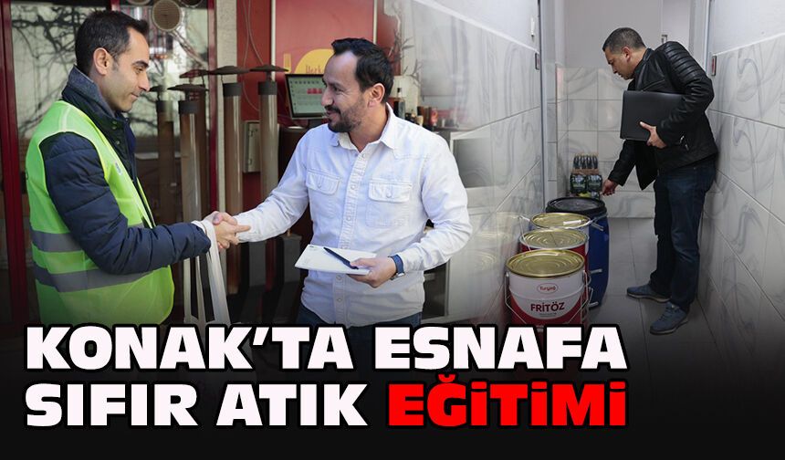 Konak'ta esnafa sıfır atık eğitimi!