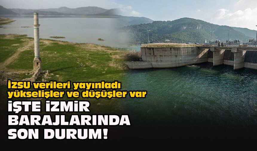 İZSU verileri yayınladı, yükselişler ve düşüşler var... İşte İzmir barajlarında son durum!