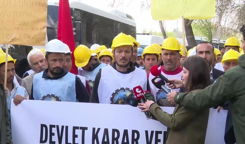 Açlık grevine başlamışlardı: 110 madenciye gözaltı!