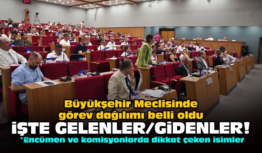 Büyükşehir Meclisinde görev dağılımı belli oldu: İşte gelenler/gidenler!