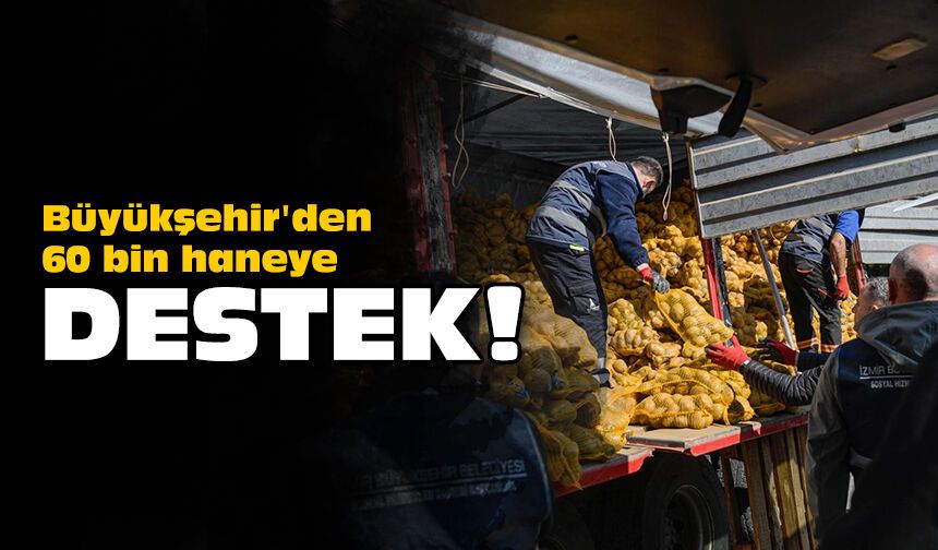 Büyükşehir'den 60 bin haneye destek!