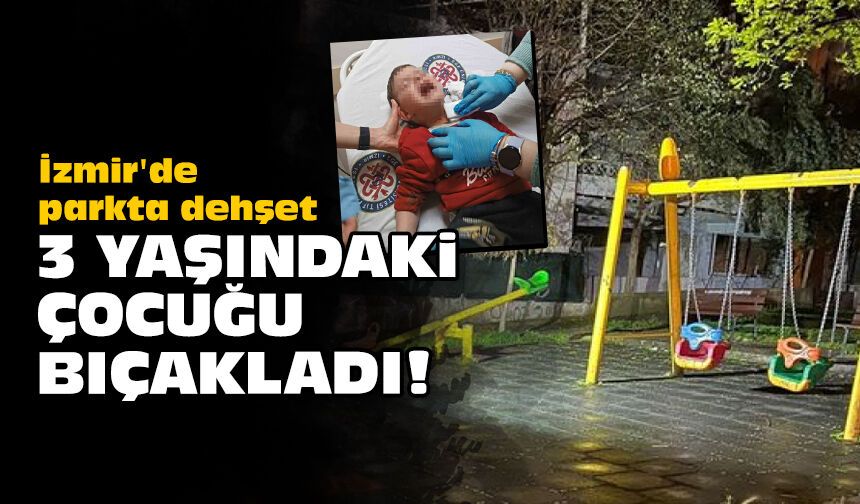 İzmir'de parkta dehşet: 3 yaşındaki çocuğu bıçakladı!