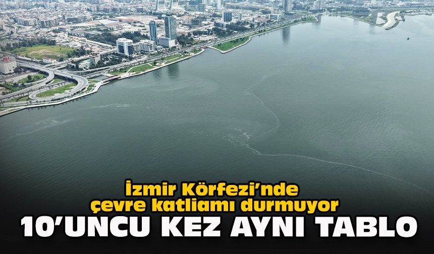 İzmir Körfezi’nde çevre katliamı durmuyor... 10’uncu kez aynı tablo