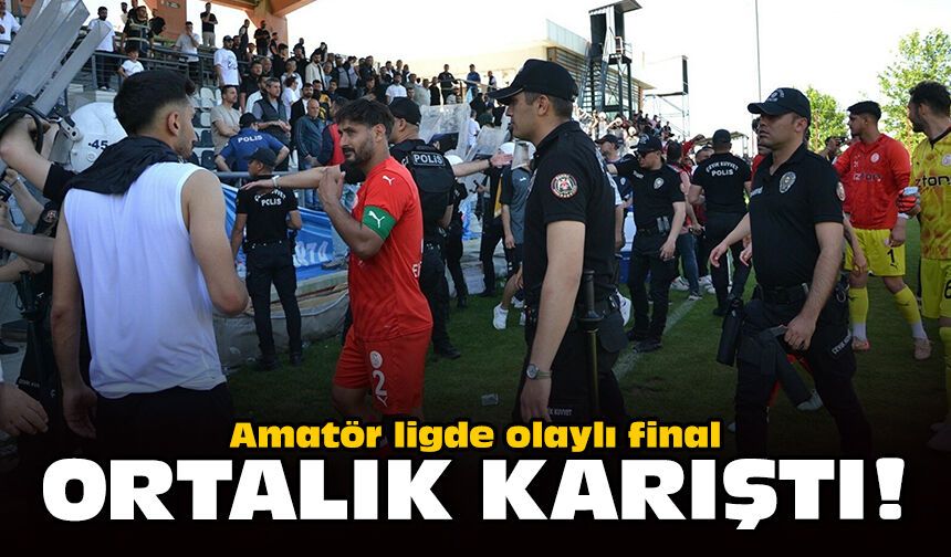 Amatör ligde olaylı final: Ortalık karıştı!