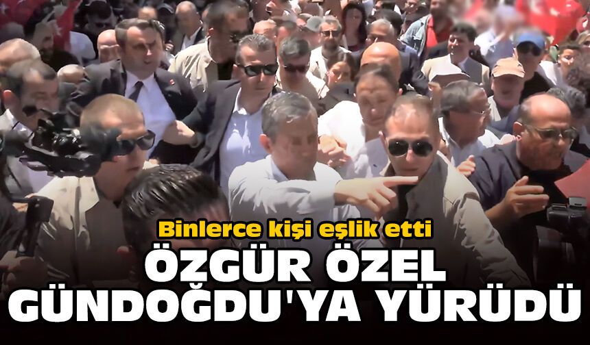 Binlerce kişi eşlik etti: Özel Gündoğdu'ya yürüdü