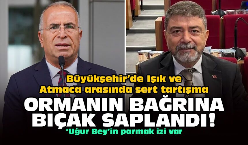 Büyükşehir’de Işık ve Atmaca arasında sert tartışma: Ormanın bağrına bıçak saplandı!