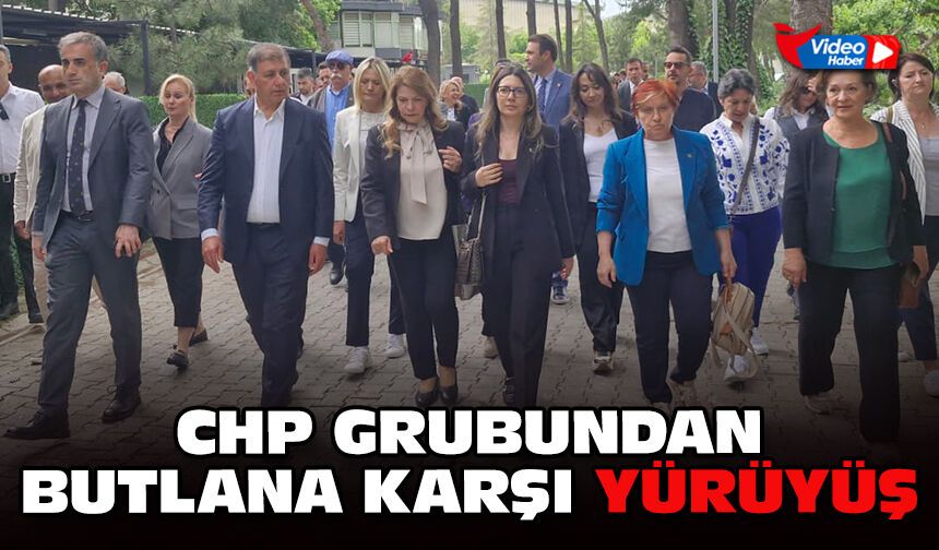 CHP grubundan butlana karşı yürüyüş