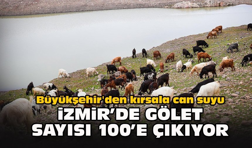 Büyükşehir'den kırsala can suyu: İzmir’de gölet sayısı 100’e çıkıyor!