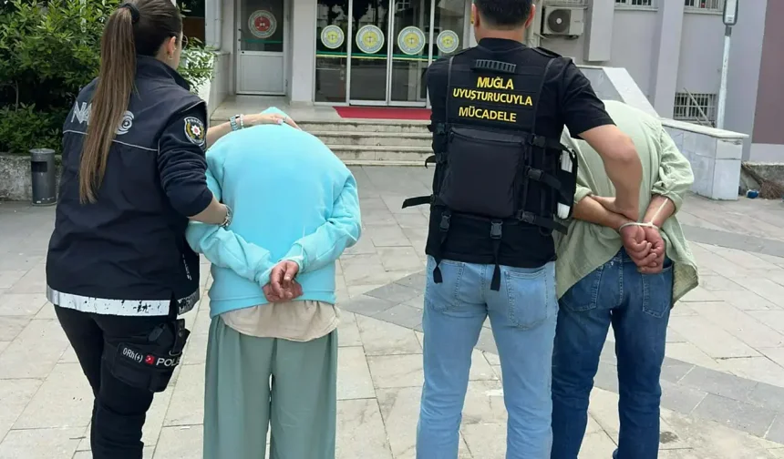 Muğla'da torbacı operasyonu: Evli çift tutuklandı