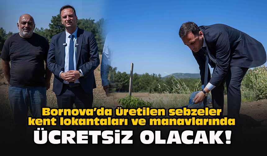 Bornova’da üretilen sebzeler kent lokantaları ve manavlarında ücretsiz olacak!