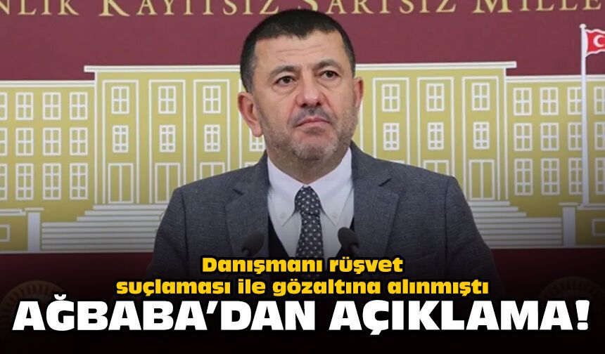 Danışmanı rüşvet suçlaması ile gözaltına alınmıştı: Ağbaba'dan açıklama!