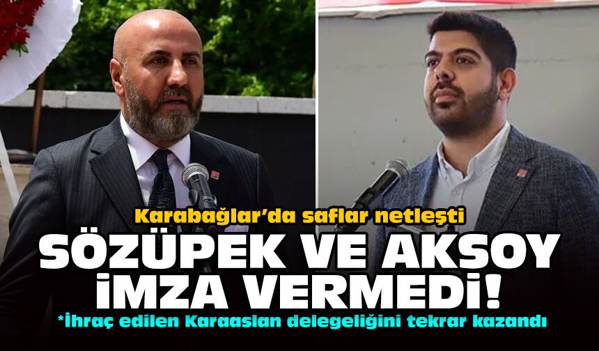 Karabağlar’da saflar netleşti: Sözüpek ve Aksoy imza vermedi!