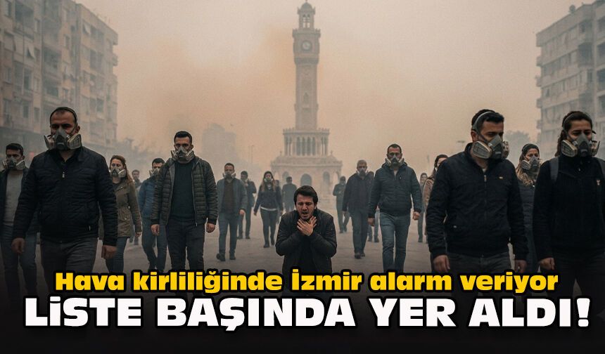 Hava kirliliğinde İzmir alarm veriyor: Liste başında yer aldı!