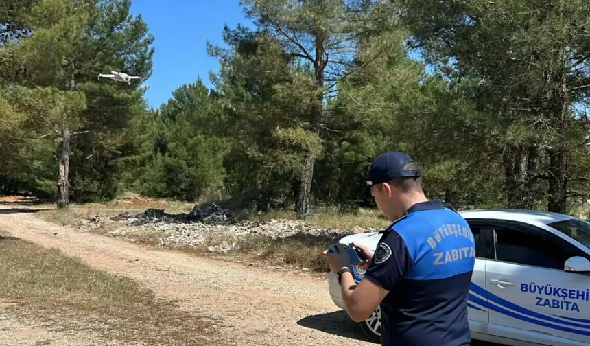 Muğla'da dronlar doğayı korumak için havalanıyor