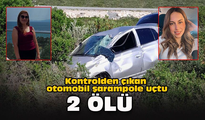 Kontrolden çıkan otomobil şarampole uçtu: 2 ölü