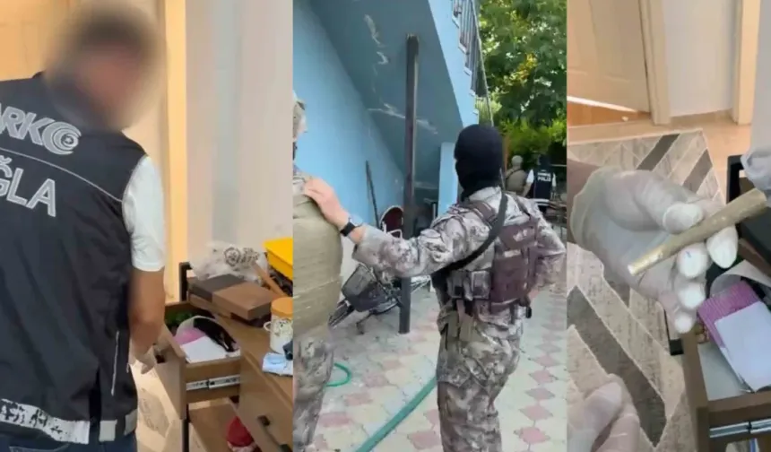 Muğla'da iki ilçede eş zamanlı 'zehir' baskını: 10 şüpheli yakalandı