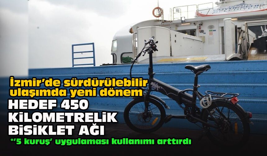 İzmir’de sürdürülebilir ulaşımda yeni dönem: Hedef 450 kilometrelik bisiklet ağı