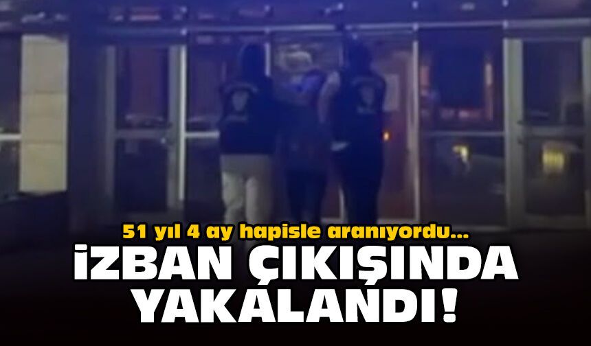 51 yıl 4 ay hapisle aranıyordu: İZBAN çıkışında yakalandı!