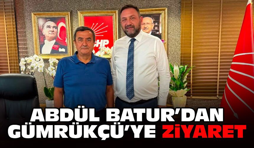 Abdül Batur’dan Utku Gümrükçü’ye ziyaret
