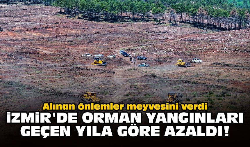 Alınan önlemler meyvesini verdi: İzmir'de orman yangınları geçen yıla göre azaldı!