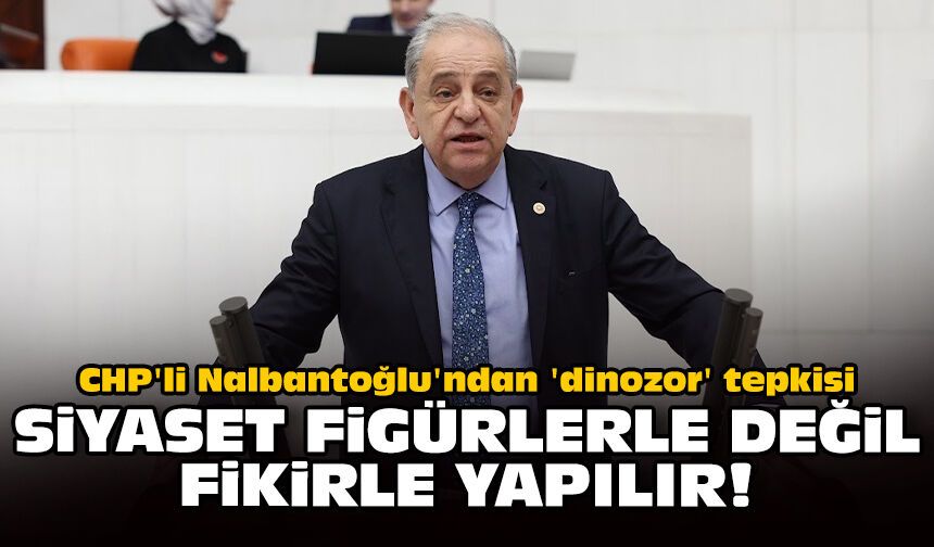 CHP'li Nalbantoğlu'ndan 'dinozor' tepkisi: Siyaset figürlerle değil, fikirle yapılır!
