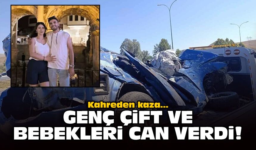 Kahreden kaza... Genç çift ve bebekleri can verdi!