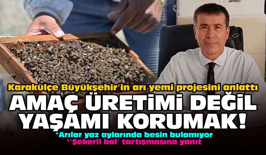 Karakülçe Büyükşehir'in arı yemi projesini anlattı: Amaç üretimi değil yaşamı korumak!