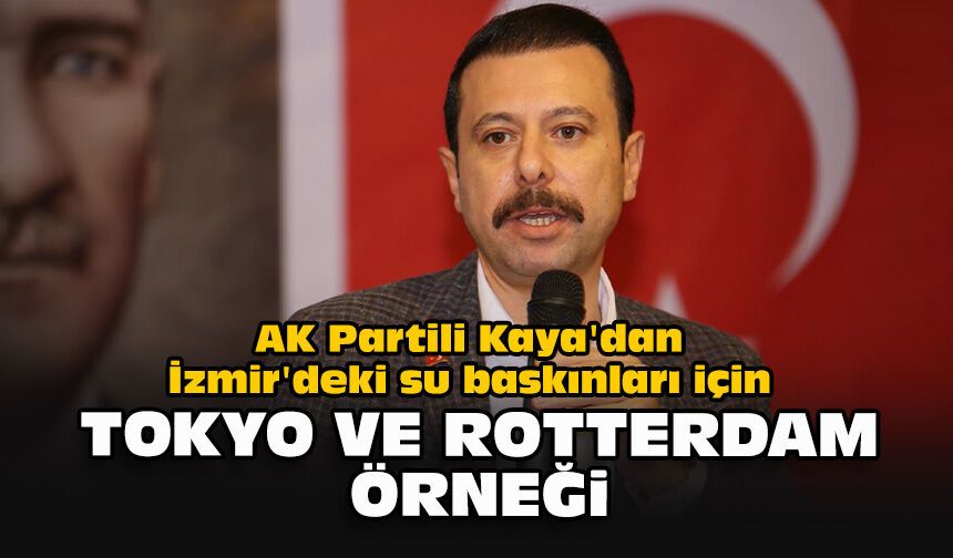 AK Partili Kaya'dan İzmir'deki su baskınları için Tokyo ve Rotterdam örneği