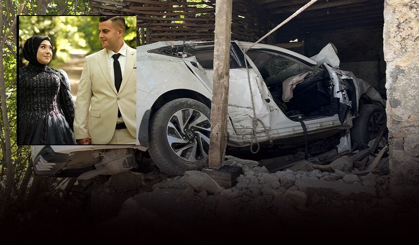 Otomobil, bağ evine daldı: Nişanlı çifti kaza ayırdı!