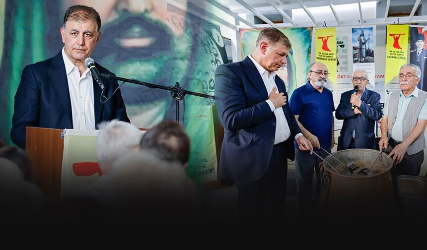 Tugay'dan Bornova'daki Aşure etkinliğinde anlamlı mesajlar: Yanlışın önünde eğilmeyeceğiz