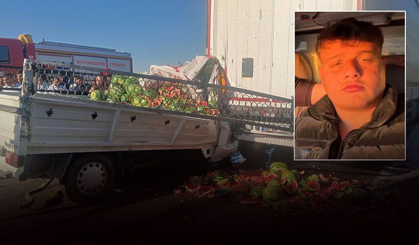 TIR'a ok gibi saplandı: Genç Fatih kurtarılamadı!