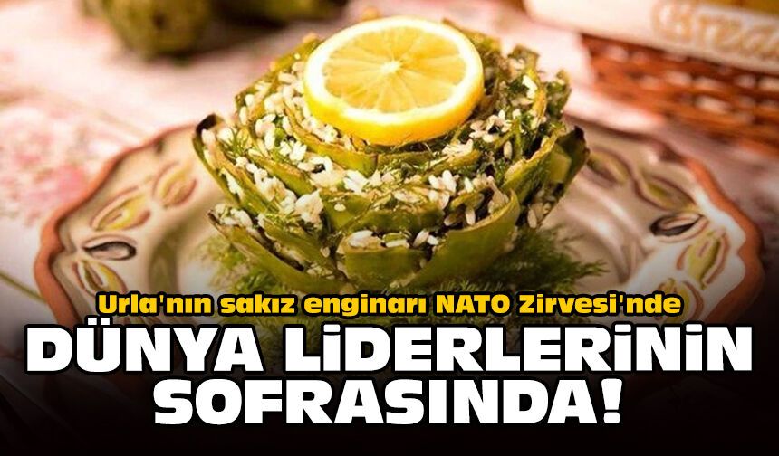 Urla'nın sakız enginarı NATO Zirvesi'nde, dünya liderlerinin sofrasında!