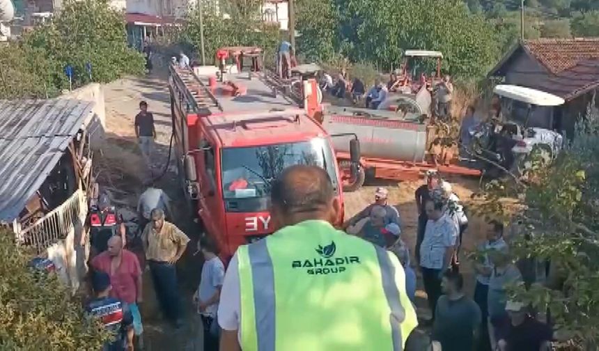 Tek katlı müstakil evde çıkan yangın söndürüldü