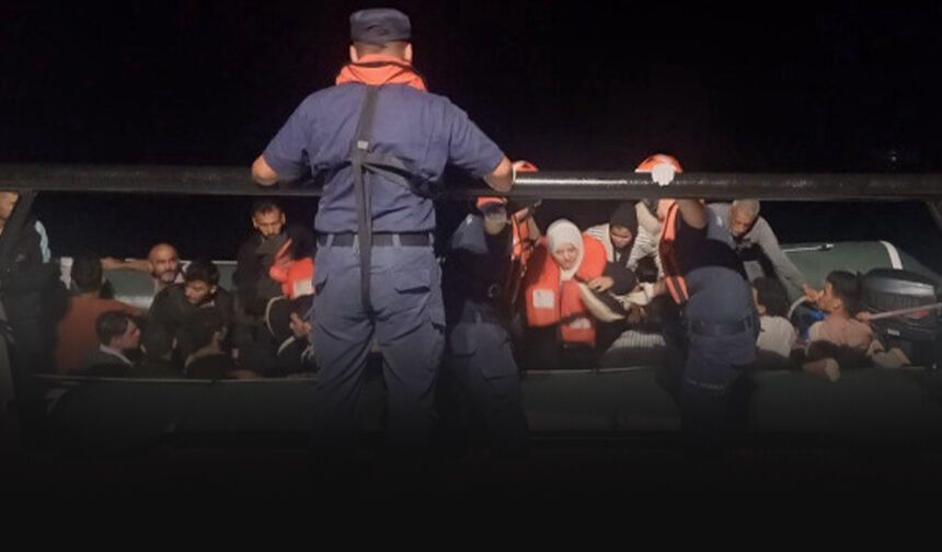 İzmir açıklarında 31 düzensiz göçmen kurtarıldı