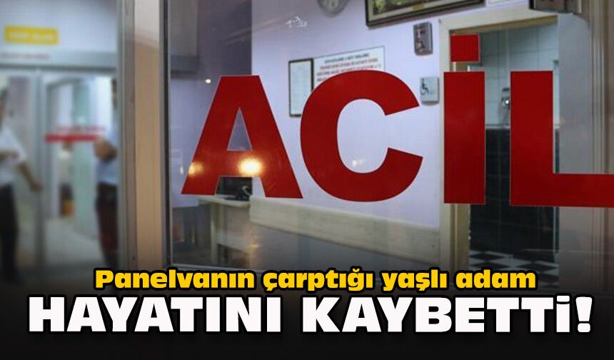 Panelvanın çarptığı yaşlı adam hayatını kaybetti!