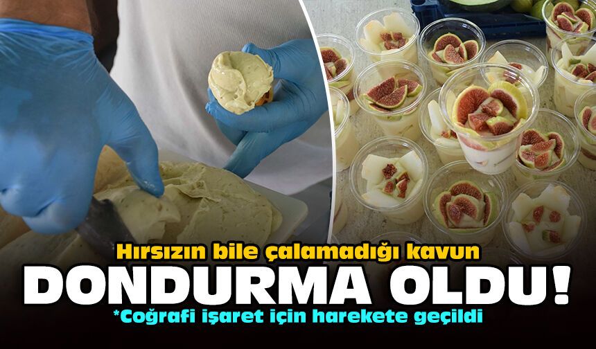 Hırsızın bile çalamadığı kavun dondurma oldu!
