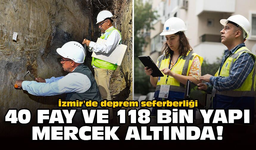 İzmir'de deprem seferberliği: 40 fay ve 118 bin yapı mercek altında!