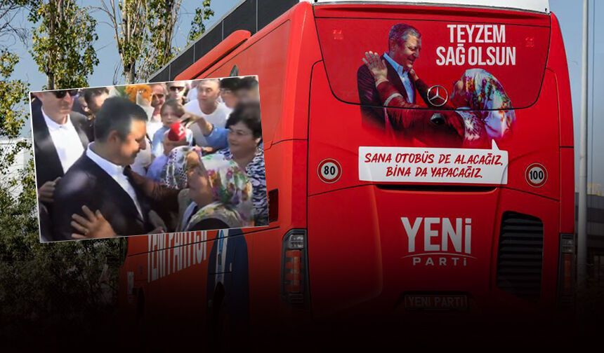 Özel’e sarılıp söz vermişti: Ayşe Teyze’nin sözü otobüsün arkasında!