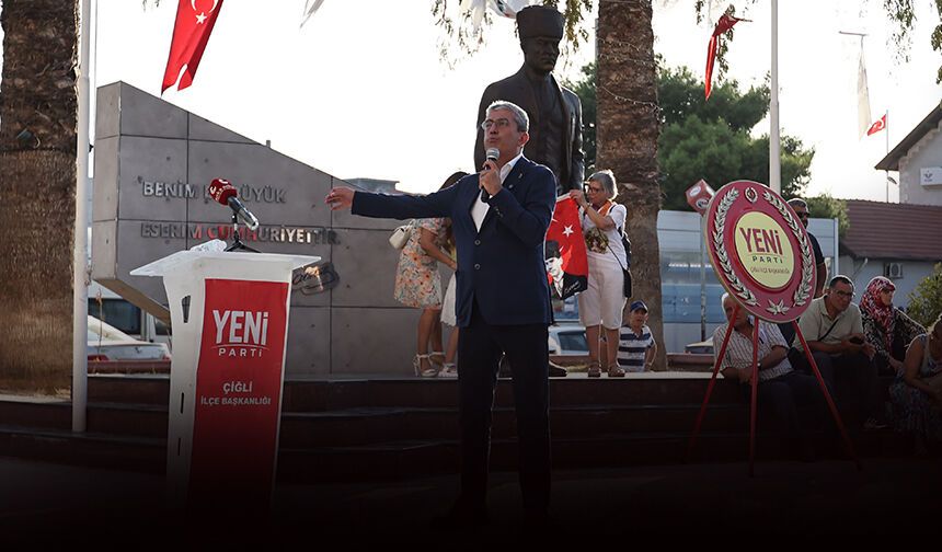 YENİ Parti Çiğli’de açılışta Günaydın’dan sert mesaj: "Kıskanıyorlar"