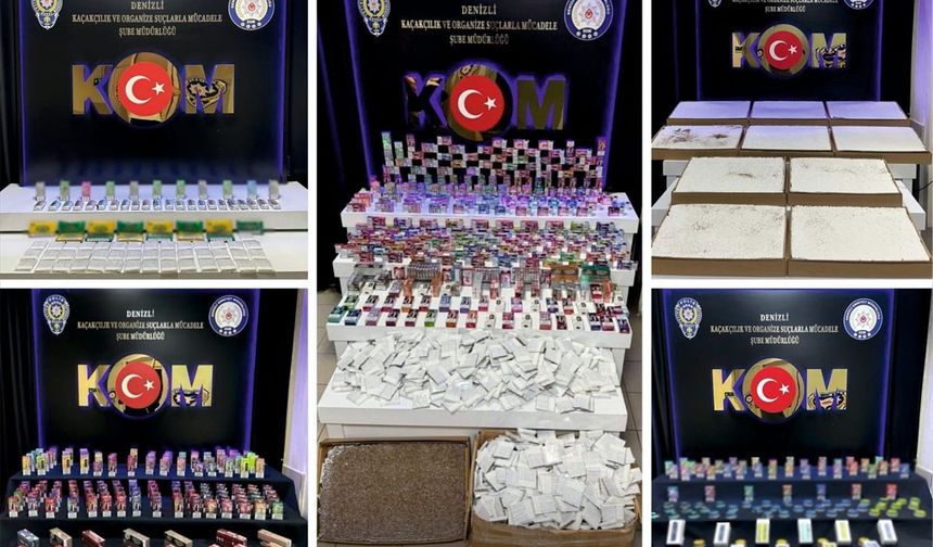 Denizli'de dev kaçak sigara operasyonu: Binlerce ürün ele geçirildi!