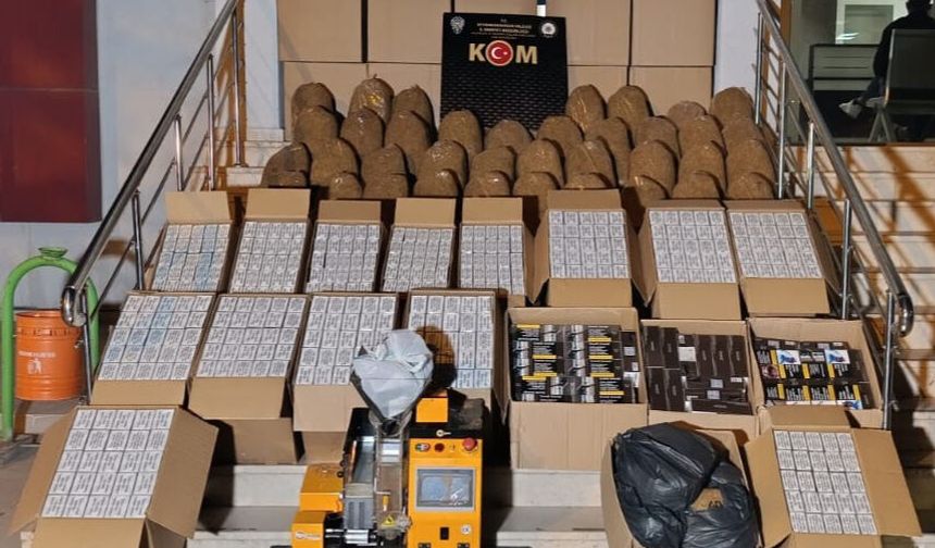 Afyonkarahisar'da dev kaçak sigara operasyonu!