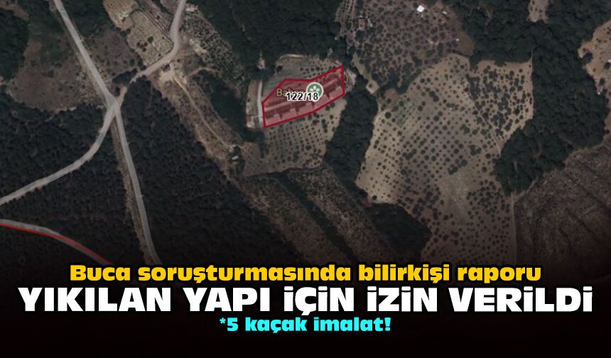 Buca soruşturmasında bilirkişi raporu: Yıkılan yapı için izin verildi!