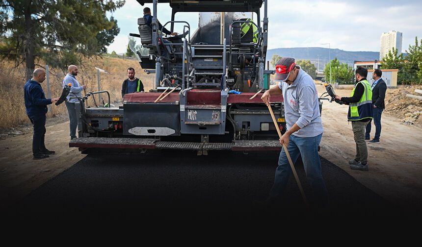 Bornova’da kış öncesi yol seferberliği: Asfalt çalışması başladı